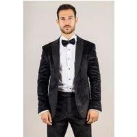 Men’s 3 Piece Black Velvet Tuxedo Suit Wedding, Prom, Dinner Party Outfit