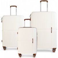 Strong Hard Shell Suitcase Set 8 Wheel Cabin Luggage Holiday Travel Case