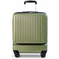 Infinity Leather Hard Shell Rimowa Inspired TSA Cabin Luggage Suitcase Durable Spinner Carry-On in Green