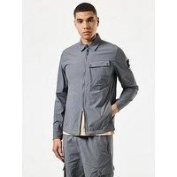Weekend Offender Southbank Lightweight Technical Overshirt - Grey
