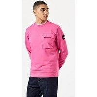 Weekend Offender Neve Overlay Pocket Sweatshirt - Pink