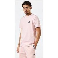 Weekend Offender Manuel Classic Check Trim T-Shirt - Salmon