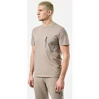 Weekend Offender Juarez Technical Overlay T-Shirt - Brown