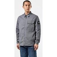 Weekend Offender Graniteville Cotton Pocket Overshirt - Grey