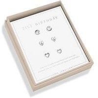 Joma Jewellery Lifes A Charm 21St Birthday 3 Pairs Of Earrings