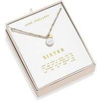 Joma Jewellery So Loved Sister Silver & Gold Plated Necklace - Boxed