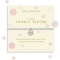 Joma Jewellery Confetti A Little , Lovely Sister , Silver Plated , Bracelet , 17.5Cm Stretch