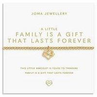 Joma Jewellery A Little , Family Is A Gift That Lasts Forever , Gold Plated , Bracelet , 17.5Cm Stretch