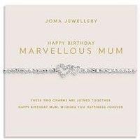 Joma Jewellery Forever Yours , Happy Birthday Marvellous Mum , Silver Plated , Bracelet , 17.5Cm Stretch