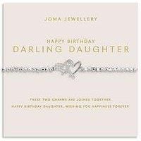 Joma Jewellery Forever Yours , Happy Birthday Darling Daughter , Silver Plated , Bracelet , 17.5Cm Stretch