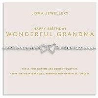 Joma Jewellery Forever Yours , Happy Birthday Wonderful Grandma , Silver Plated , Bracelet , 17.5Cm Stretch
