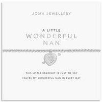 Joma Jewellery A Little , Wonderful Nan , Silver Plated , Bracelet , 17.5Cm Stretch