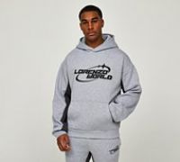 Lorenzo World Overhead Hoodie - Grey - Size S