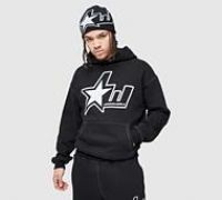 Lorenzo LW Star Puff Overhead Hoodie - Black - Size XS