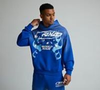 Lorenzo World Tour Overhead Hoodie - Blue - Size XL