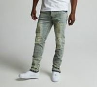 Lorenzo Enzo Slim Denim Jean - Blue - Size 34
