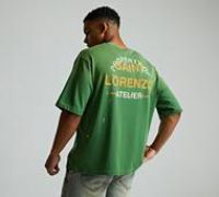 Lorenzo St Lorenzo Painter T-Shirt - Green - Size S