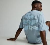 Lorenzo Camo Cloud T-Shirt - Blue - Size XS