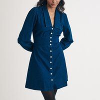 Nobody's Child Ls Daisy Denim Mini Dress - UK 10