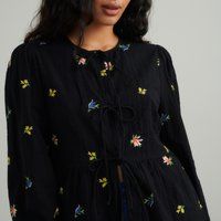 Nobody's Child Bernice Cotton-CloquÃ© Blouse - UK 6