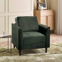 FurnitureboxUK Logan Fabric Armchair in Green
