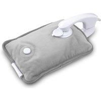 (USED, READ) Carmen C85043GRY Rechargeable Hot Water Bottle, Soft Touch Fleece C