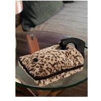 Carmen Rechargeable Hot Water Bottle, Hand Warmer, Automatic Temperature Control, Faux Fur Leopard Print – 350gsm