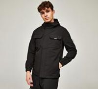 Closure London Woven Ripstop Hooded Overshirt - Black - Size XL