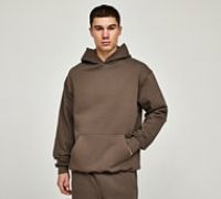 Faded Store Box Fit Hoodie - Brown - Size XL