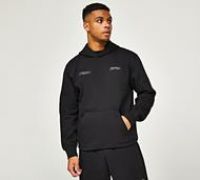 Closure London Stacked Varsity Hoodie - Black - Size S