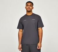 Closure London Relaxed Stacked Varsity T-Shirt - Grey - Size M