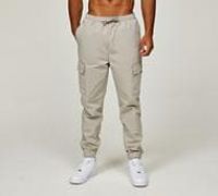 Closure London Woven Ripstop Cargo Pant - Stone - Size M