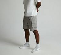 Faded Store Stretch Tech Cargo Short - Grey - Size XL