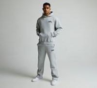 Faded Store Liquid Puff Open Hem Jogger - Grey - Size L