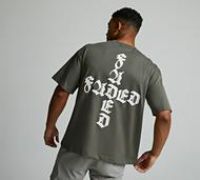 Faded Store Gothic T-Shirt - Green - Size XS