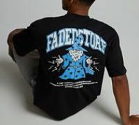 Faded Store Wizard T-Shirt - Black - Size M