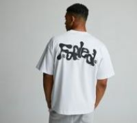 Faded Store Liquid Puff T-Shirt - White - Size XL