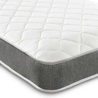 Extreme Comfort Cooltouch Essentials Hybrid Memory Foam & Pinna-coil Innerspring Value Mattress With Grey Border 18Cms Deep 4Ft6 Double 135Cmx190Cm, Grey