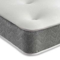 Extreme Comfort Cooltouch Premium Comfort-tuft Hand Tufted Hybrid Memory Foam & Pinna-coil Innerspring Mattress With Grey Border 23Cms Deep 5Ft King 150Cmx200Cm