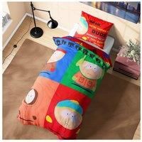 South Park Bedding Set Duvet Cover & Pillowcase for Men Bedroom Accessories Single or Double Duvet, Gifts for Him (Multi Single)