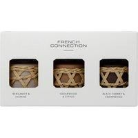 French Connection Set of 3 Rattan Design Reed Diffusers New Home Gift Idea