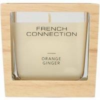 French Connection Wooden Collection Orange Ginger Candle 495