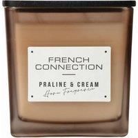 French Connection Scented Candle,  Frosted Glass Jar Wooden Lid , 830G
