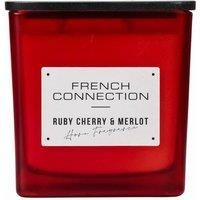 French Connection Scented Candle,  Frosted Glass Jar Wooden Lid , 830G