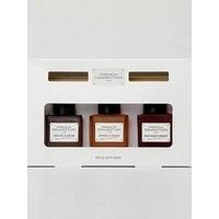 French Connection Square Range Scented Reed Diffuser Gift Set | Luxury Home Fragrance with 6 Reeds | Long-Lasting Scent (Set- 50ML X 3, Apricot & Peach, Praline & Cream, Ruby Cherry & Merlot)