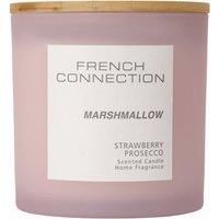 French Connection Scented Candle Jar,   Marshmallow (Strawberry Prosecco) Scent