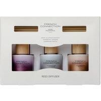 French Connection Scented Reed Diffuser Gift Set - 3 X 50ml,Candle Giftset for Women,Long-Lasting Fragrance Oil Diffuser,Lavender, Peony,Truffle -Aromatherapy for Bathroom, Kitchen & Living Room