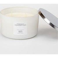 French Connection White Collection Scented Jar Candle | Premium Shea Butter Wax | Long Burning Candles Gifts Box for Her | (Large - 436G, Winter Vanilla)