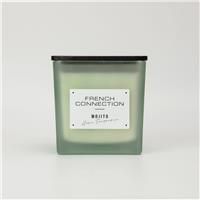 French Connection Scented Candle,  Frosted Glass Jar Wooden Lid , 830G