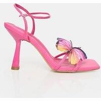 Public Desire Coloussus Butterfly Detail Heel - Pink